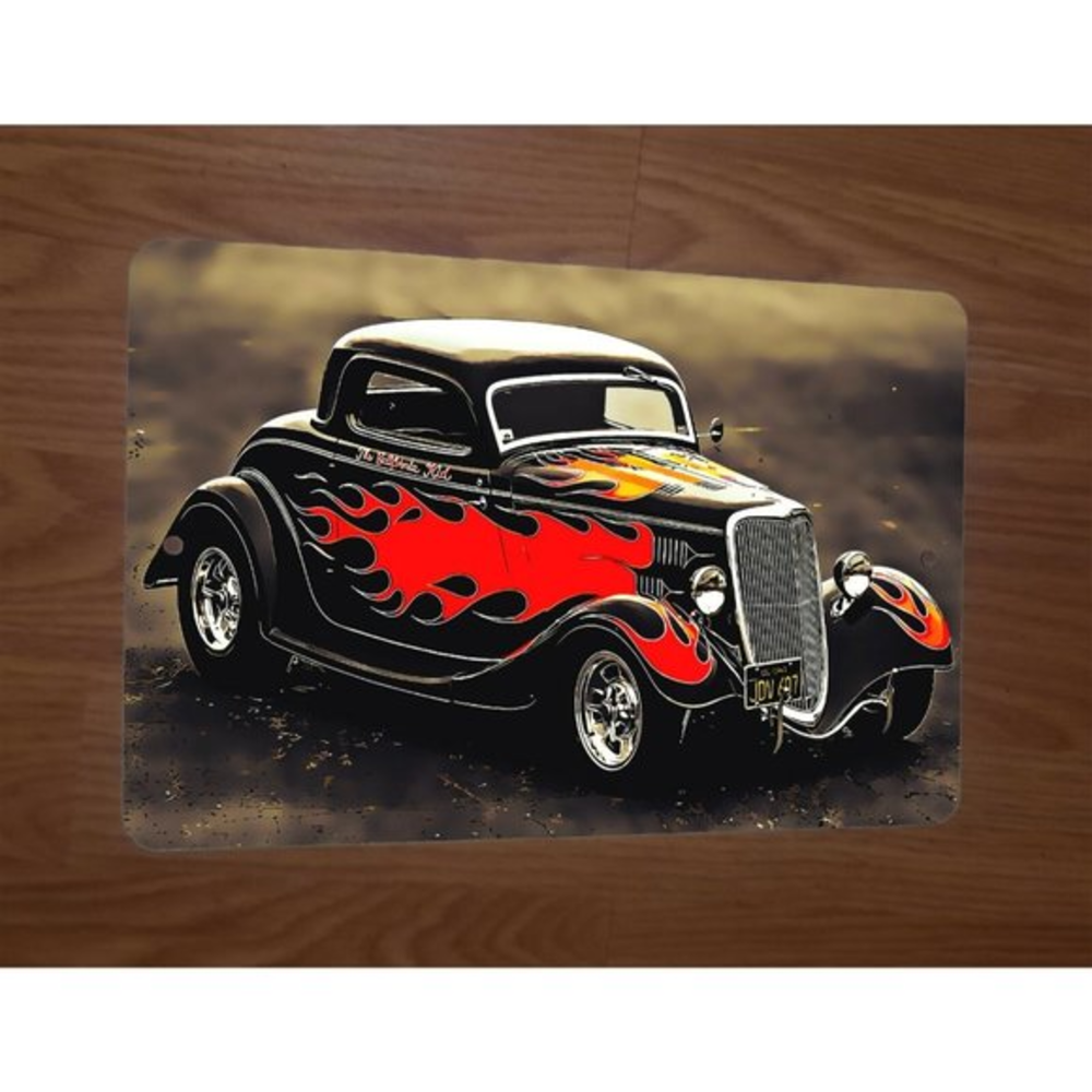 1934 Ford Hot Rod California Kid Artwork 8x12 Metal Wall Sign